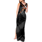 Greater Western Sydney Giants Tank Maxi Dress Orange Muscular Mascot Graphic - Abstract Paint Splatter Art