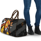 Greater Western Sydney Giants Travel Bag Orange Muscular Mascot Graphic - Abstract Paint Splatter Art