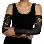 Hawthorn Football Club Arm Sleeves Hawks Muscular Mascot Graphic - Abstract Paint Splatter Art