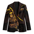 Hawthorn Football Club Blazer Hawks Muscular Mascot Graphic - Abstract Paint Splatter Art