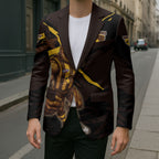 Hawthorn Football Club Blazer Hawks Muscular Mascot Graphic - Abstract Paint Splatter Art