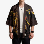 Hawthorn Football Club Kimono Hawks Muscular Mascot Graphic - Abstract Paint Splatter Art