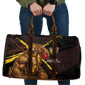 Hawthorn Football Club Travel Bag Hawks Muscular Mascot Graphic - Abstract Paint Splatter Art