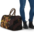 Hawthorn Football Club Travel Bag Hawks Muscular Mascot Graphic - Abstract Paint Splatter Art