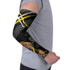 Richmond Football Club Arm Sleeves Tigers Muscular Mascot Graphic - Abstract Paint Splatter Art