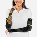 Richmond Football Club Arm Sleeves Tigers Muscular Mascot Graphic - Abstract Paint Splatter Art