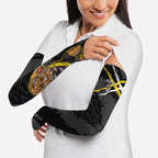 Richmond Football Club Arm Sleeves Tigers Muscular Mascot Graphic - Abstract Paint Splatter Art
