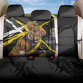 Richmond Football Club Back Car Seat Cover Tigers Muscular Mascot Graphic - Abstract Paint Splatter Art