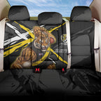 Richmond Football Club Back Car Seat Cover Tigers Muscular Mascot Graphic - Abstract Paint Splatter Art