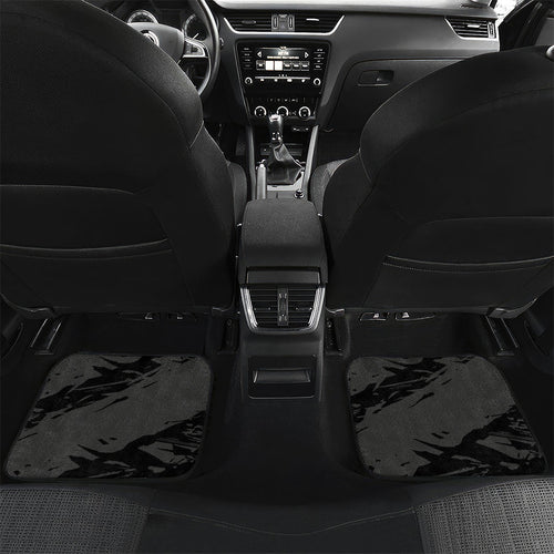 Richmond Football Club Car Mats Tigers Muscular Mascot Graphic - Abstract Paint Splatter Art