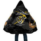 Richmond Football Club Cloak Tigers Muscular Mascot Graphic - Abstract Paint Splatter Art