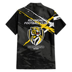 Richmond Football Club Family Matching Tank Maxi Dress and Hawaiian Shirt Tigers Muscular Mascot Graphic - Abstract Paint Splatter Art