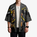 Richmond Football Club Kimono Tigers Muscular Mascot Graphic - Abstract Paint Splatter Art