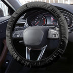 Richmond Football Club Steering Wheel Cover Tigers Muscular Mascot Graphic - Abstract Paint Splatter Art