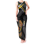 Richmond Football Club Tank Maxi Dress Tigers Muscular Mascot Graphic - Abstract Paint Splatter Art