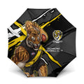 Richmond Football Club Umbrella Tigers Muscular Mascot Graphic - Abstract Paint Splatter Art