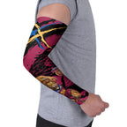Brisbane Lions Arm Sleeves Lions Muscular Mascot Graphic - Abstract Paint Splatter Art