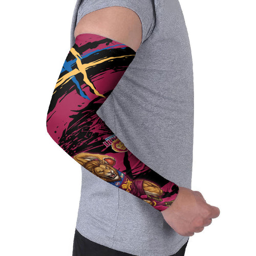 Brisbane Lions Arm Sleeves Lions Muscular Mascot Graphic - Abstract Paint Splatter Art
