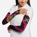 Brisbane Lions Arm Sleeves Lions Muscular Mascot Graphic - Abstract Paint Splatter Art