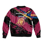 Brisbane Lions Bomber Jacket Lions Muscular Mascot Graphic - Abstract Paint Splatter Art