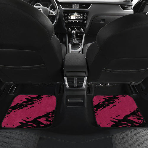 Brisbane Lions Car Mats Lions Muscular Mascot Graphic - Abstract Paint Splatter Art