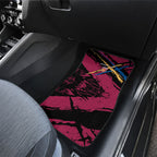 Brisbane Lions Car Mats Lions Muscular Mascot Graphic - Abstract Paint Splatter Art