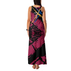 Brisbane Lions Family Matching Tank Maxi Dress and Hawaiian Shirt Lions Muscular Mascot Graphic - Abstract Paint Splatter Art