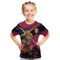 Brisbane Lions Kid T Shirt Lions Muscular Mascot Graphic - Abstract Paint Splatter Art