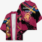 Brisbane Lions Kimono Lions Muscular Mascot Graphic - Abstract Paint Splatter Art