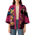Brisbane Lions Kimono Lions Muscular Mascot Graphic - Abstract Paint Splatter Art