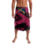 Brisbane Lions Lavalava Lions Muscular Mascot Graphic - Abstract Paint Splatter Art
