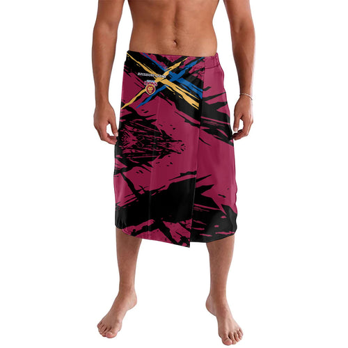 Brisbane Lions Lavalava Lions Muscular Mascot Graphic - Abstract Paint Splatter Art