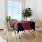 Brisbane Lions Tablecloth Lions Muscular Mascot Graphic - Abstract Paint Splatter Art