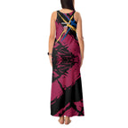 Brisbane Lions Tank Maxi Dress Lions Muscular Mascot Graphic - Abstract Paint Splatter Art