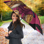 Brisbane Lions Umbrella Lions Muscular Mascot Graphic - Abstract Paint Splatter Art