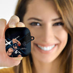 Carlton Football Club AirPods Case Blues Muscular Mascot Graphic - Abstract Paint Splatter Art