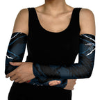 Carlton Football Club Arm Sleeves Blues Muscular Mascot Graphic - Abstract Paint Splatter Art