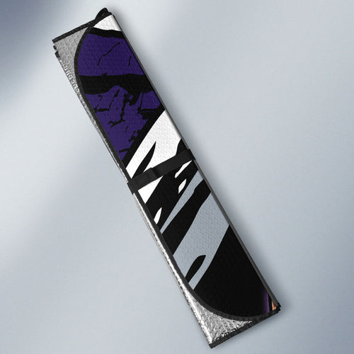 Fremantle Football Club Auto Sun Shade Dockers Muscular Mascot Graphic - Abstract Paint Splatter Art
