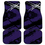 Fremantle Football Club Car Mats Dockers Muscular Mascot Graphic - Abstract Paint Splatter Art