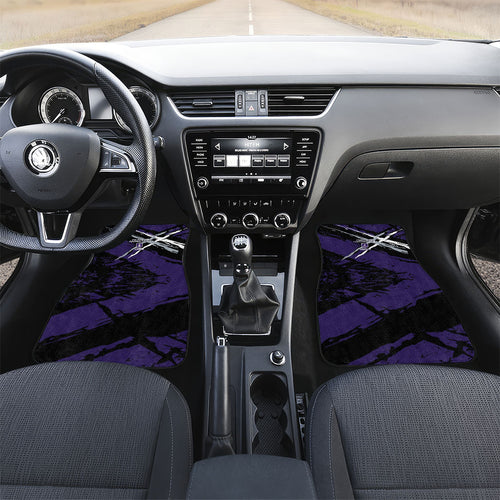 Fremantle Football Club Car Mats Dockers Muscular Mascot Graphic - Abstract Paint Splatter Art