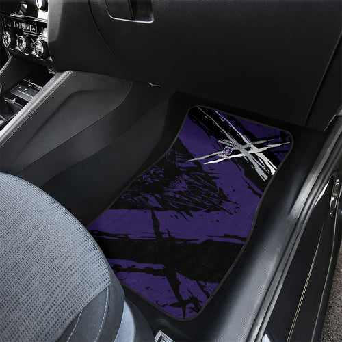 Fremantle Football Club Car Mats Dockers Muscular Mascot Graphic - Abstract Paint Splatter Art