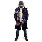 Fremantle Football Club Cloak Dockers Muscular Mascot Graphic - Abstract Paint Splatter Art