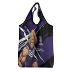 Fremantle Football Club Grocery Bag Dockers Muscular Mascot Graphic - Abstract Paint Splatter Art