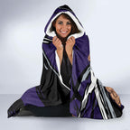 Fremantle Football Club Hooded Blanket Dockers Muscular Mascot Graphic - Abstract Paint Splatter Art