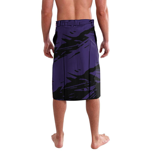 Fremantle Football Club Lavalava Dockers Muscular Mascot Graphic - Abstract Paint Splatter Art