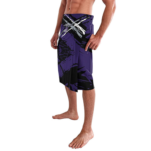 Fremantle Football Club Lavalava Dockers Muscular Mascot Graphic - Abstract Paint Splatter Art