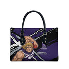 Fremantle Football Club Leather Bag Dockers Muscular Mascot Graphic - Abstract Paint Splatter Art