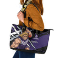 Fremantle Football Club Leather Tote Bag Dockers Muscular Mascot Graphic - Abstract Paint Splatter Art
