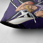 Fremantle Football Club Pillow Cover Dockers Muscular Mascot Graphic - Abstract Paint Splatter Art