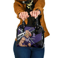 Fremantle Football Club Shoulder Handbag Dockers Muscular Mascot Graphic - Abstract Paint Splatter Art